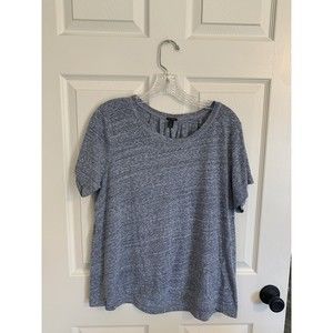 J Crew Top Sz Medium Women Blue Flowy Tee